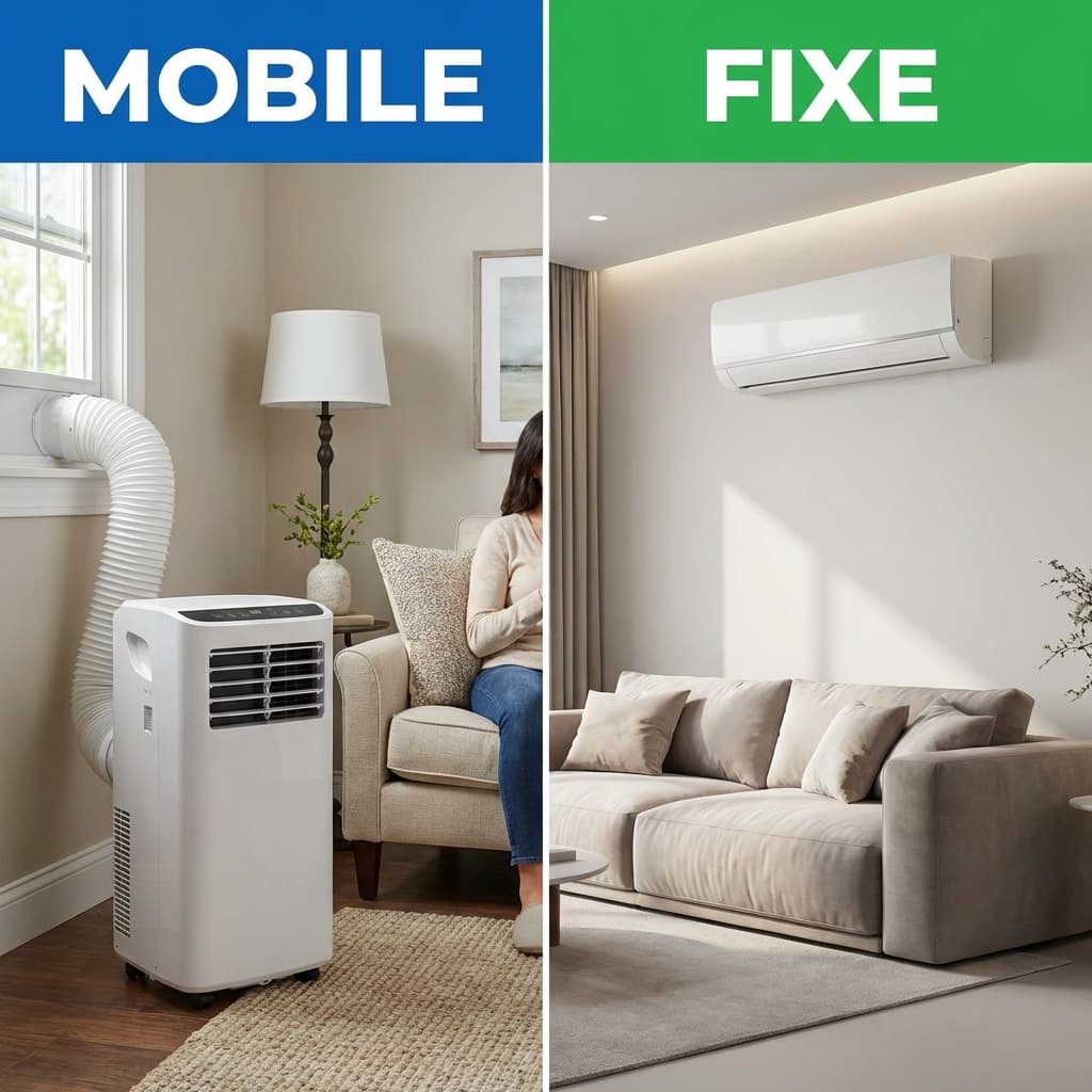 Climatisation Mobile vs Fixe (Split) : Le Match