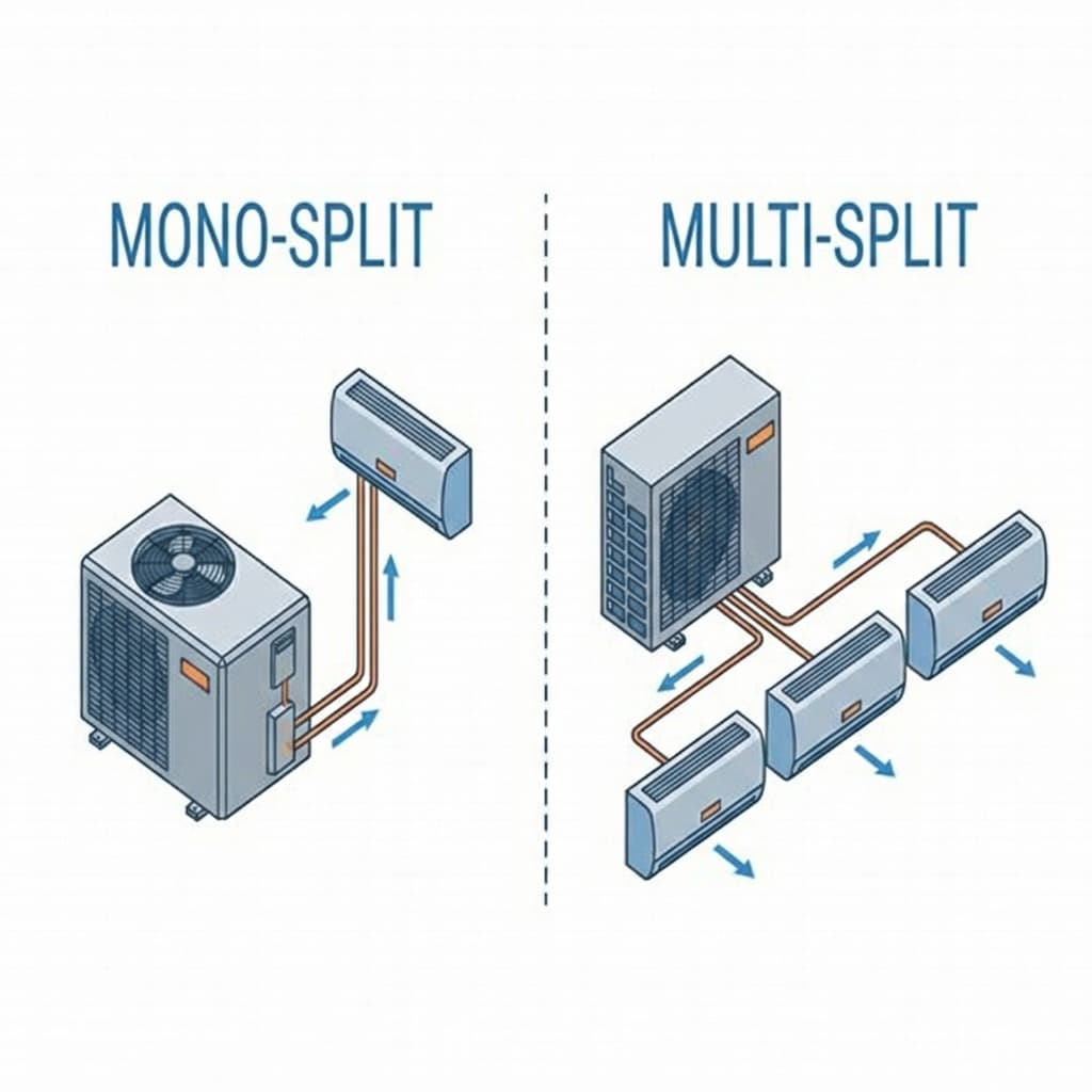 Mono-split ou Multi-split : Que choisir pour 3 pièces ?