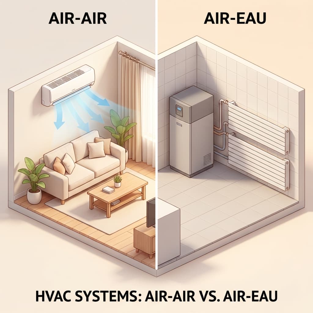 Pompe à Chaleur Air-Air vs Air-Eau : Le grand comparatif pour bien choisir