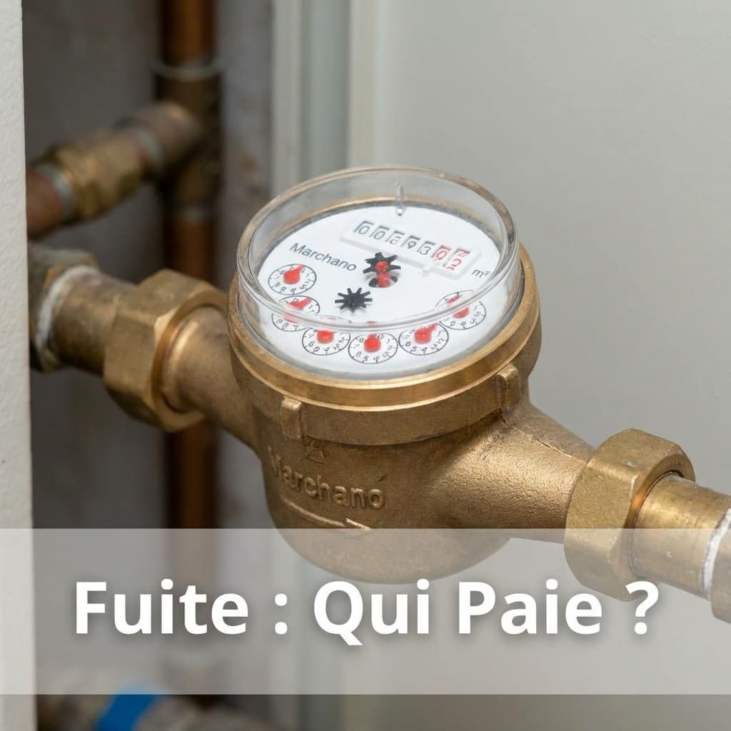 Fuite d'eau avant compteur vs après compteur : Qui paie ?