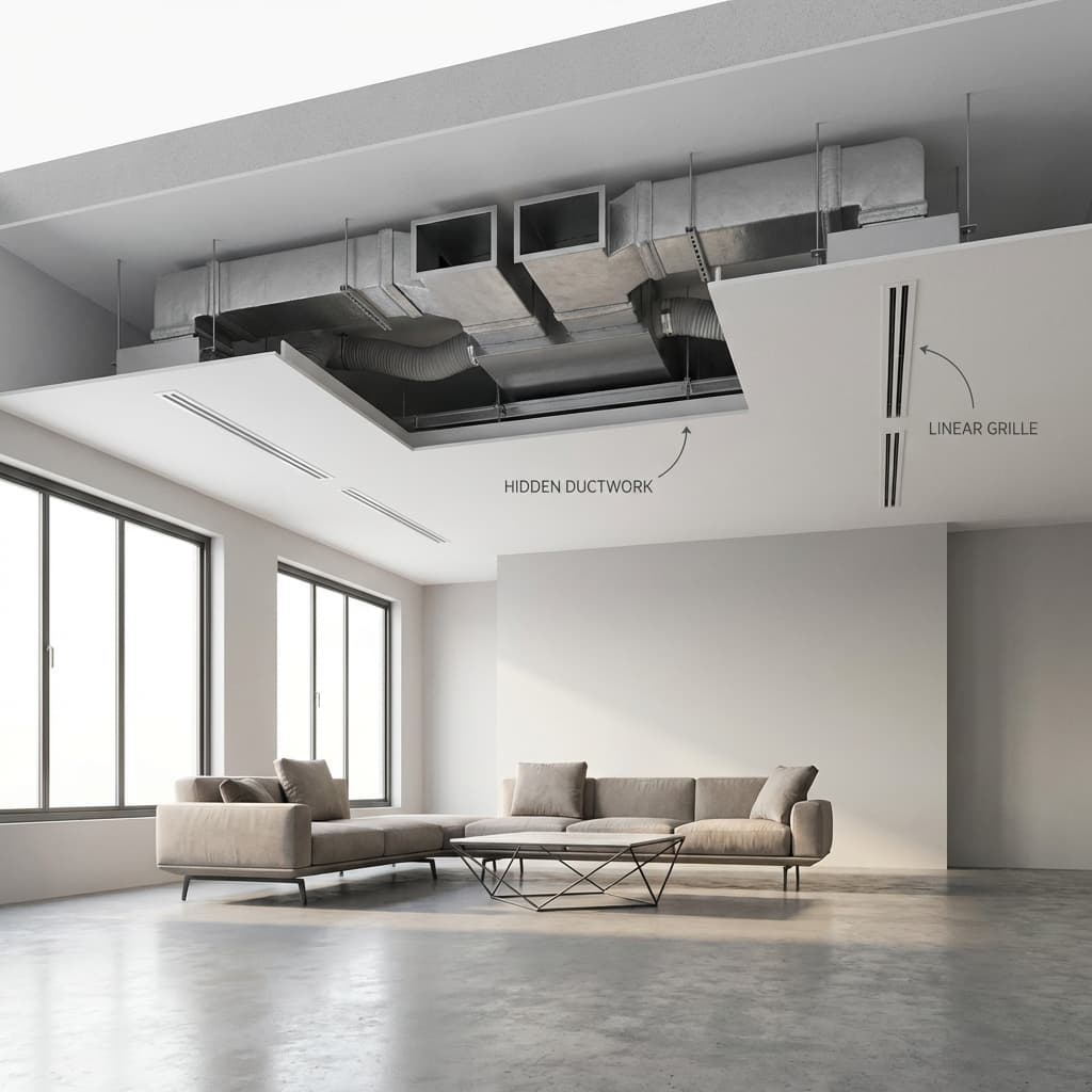 Système Climatisation Gainable Invisible